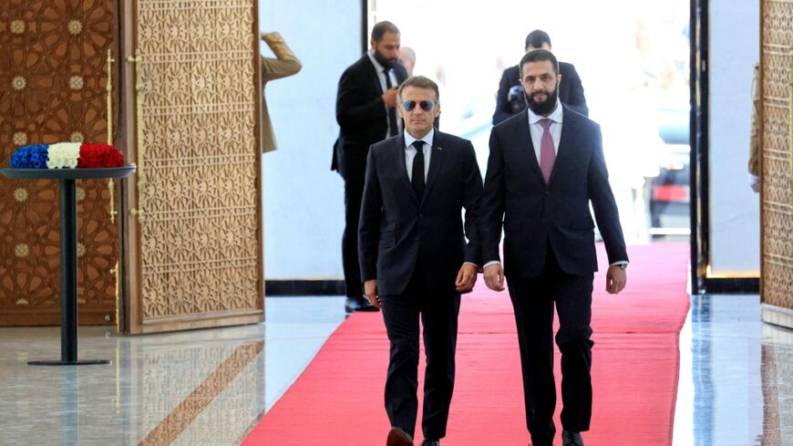 The French president, the first Western European leader to visit Syria since the fall of longtime ruler Bashar al-Assad in 2024, will continue his trip, France's Elysee Palace says