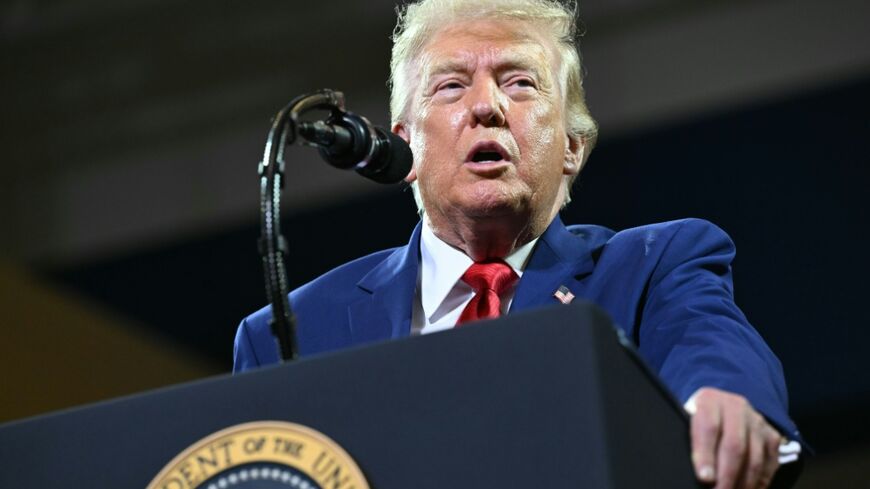 President Donald Trump said the United States is 'not finished at all' with its attacks on Iran