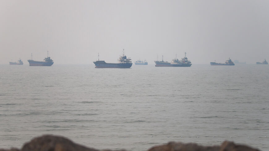 Vessels in the Strait of Hormuz near the beach of Bandar Abbas, Iran, June 30, 2026. Amirhosein Khorgooi/ISNA/via WANA (West Asia News Agency)via REUTERS