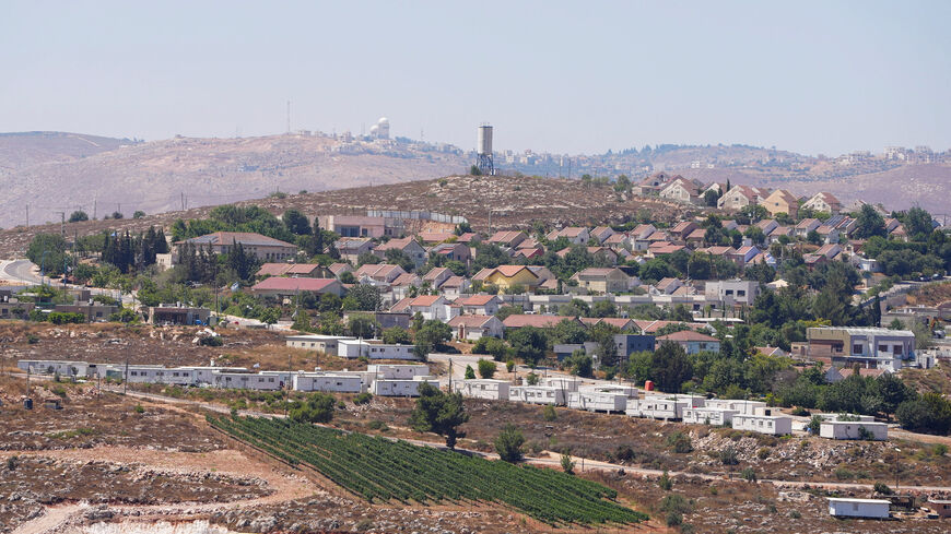Jewish settlement of Shilo in the Israeli-occupied West Bank as seen from the Palestinian village of Jalud July 2, 2026. REUTERS/Ali Sawafta
