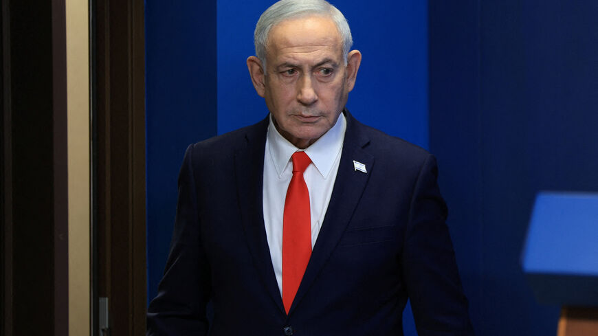 Israeli Prime Minister Benjamin Netanyahu holds a news conference, following a U.S.-Iran deal, in Jerusalem, June 15, 2026. REUTERS/Ronen Zvulun/Pool