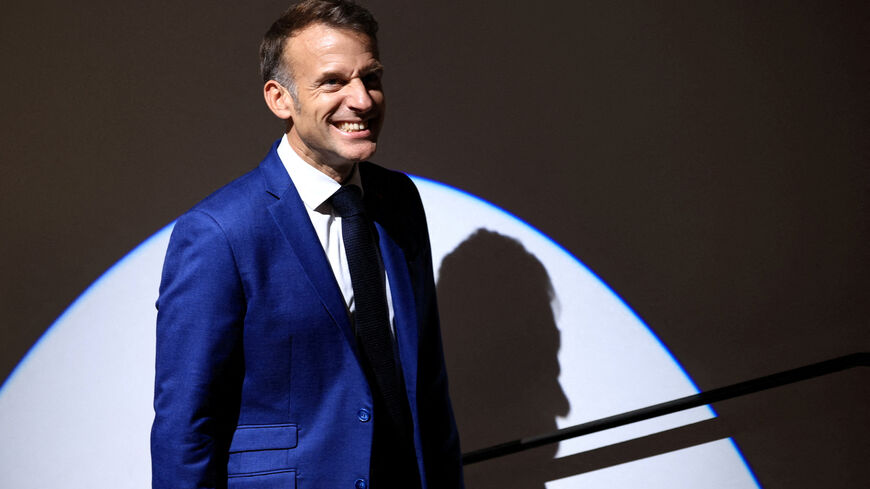 French President Emmanuel Macron visits the Picasso Museum as part of a Franco-Italian summit in Antibes, south of France, June 25, 2026. REUTERS/Manon Cruz/Pool
