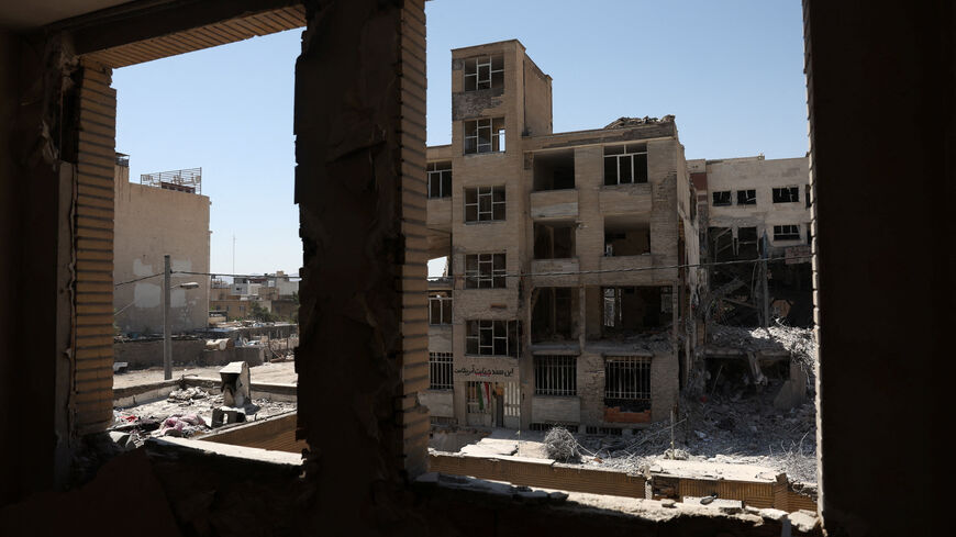 A residential building, which was damaged in a U.S. and Israeli strike in March, in Tehran, Iran June 7, 2026. Majid Asgaripour/WANA (West Asia News Agency) via REUTERS