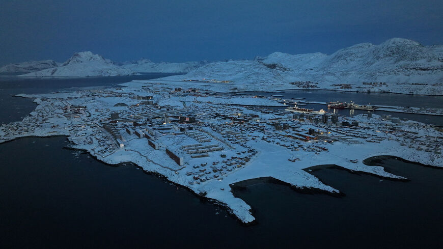 A drone view of Nuuk, Greenland, February 7, 2026. REUTERS/Stoyan Nenov To match Special Report GREENLAND-US/TRUMP