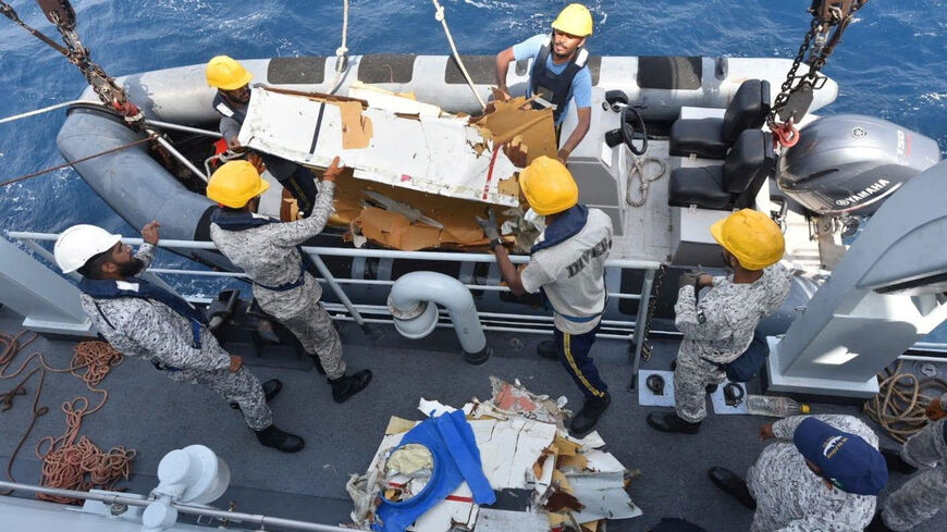 The wreckage of the K2 Airways Boeing 737 cargo plane that crashed in the Arabian Sea, found and retrieved by Pakistani rescuers, according to Pakistan Airports Authority, in this handout image released on July 8, 2026. Pakistan Airports Authority via Facebook/Handout via REUTERS