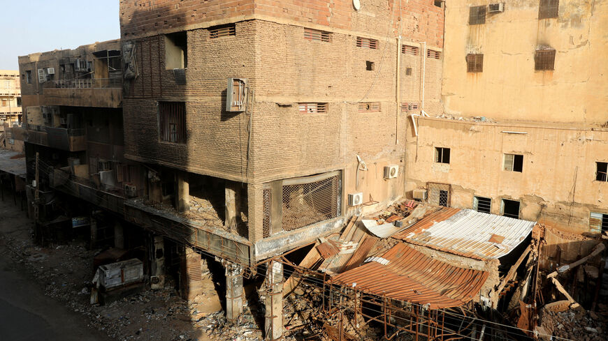 FILE PHOTO: Burnt shops lies down closed in downtown in Khartoum, Sudan June 25, 2026. REUTERS/El Tayeb Siddig/File Photo