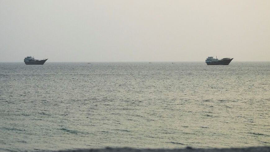 Vessels at the Strait of Hormuz, as seen from Musandam,Oman, July 15, 2026. REUTERS/Stringer