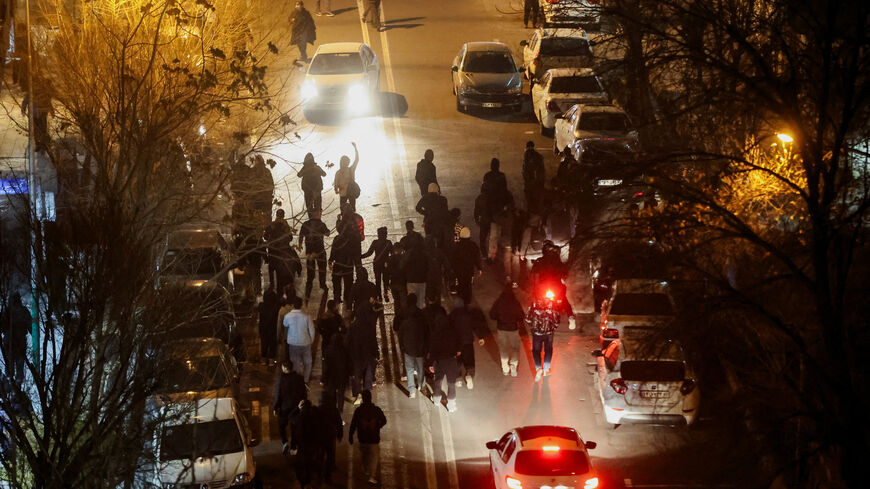 Iranian demonstrators gather in a street during a protest in Tehran, Iran, January 8, 2026. Stringer/WANA (West Asia News Agency) via REUTERS/File Photo