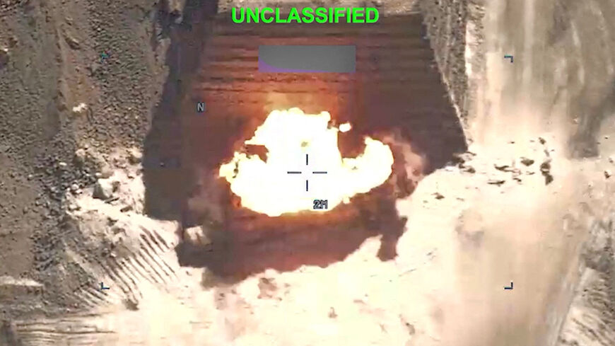 An explosion at an unknown location, during what U.S. Central Command (CENTCOM) says are strikes on Iran, in this screengrab taken from a handout video released on July 20, 2026. U.S. Central Command/Handout via REUTERS THIS IMAGE HAS BEEN SUPPLIED BY A THIRD PARTY. MANDATORY CREDIT. OVERLAY AND MASKING AT SOURCE.  Verification lines:  -Location and date could not be verified -No earlier version of the video found posted online before July 20     TPX IMAGES OF THE DAY