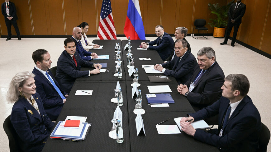 Russia's Foreign Minister Sergey Lavrov attends a meeting with US Secretary of State Marco Rubio on the sidelines of the Association of Southeast Asian Nations (ASEAN) Foreign Ministers Meeting in Pasay, Metro Manila, on July 23, 2026.     BRENDAN SMIALOWSKI/Pool via REUTERS