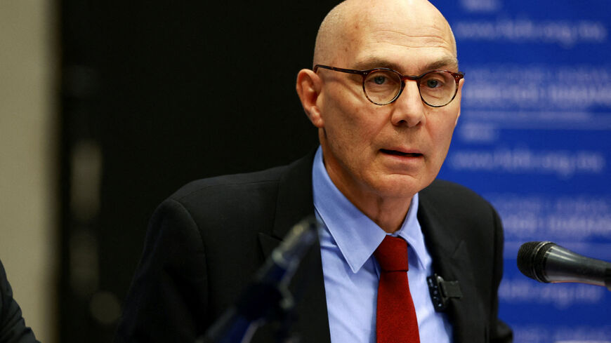 FILE PHOTO: United Nations High Commissioner for Human Rights Volker Turk holds a news conference on the conclusions of his visit to Mexico where he met with human rights organizations, relatives of missing persons, Mexican President Claudia Sheinbaum, and other government officials, focusing on the country's human rights landscape and its missing persons crisis, in Mexico City, Mexico April 22, 2026. REUTERS/Raquel Cunha/File Photo