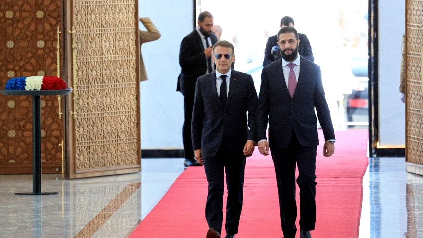 The French president, the first Western European leader to visit Syria since the fall of longtime ruler Bashar al-Assad in 2024, will continue his trip, France's Elysee Palace says