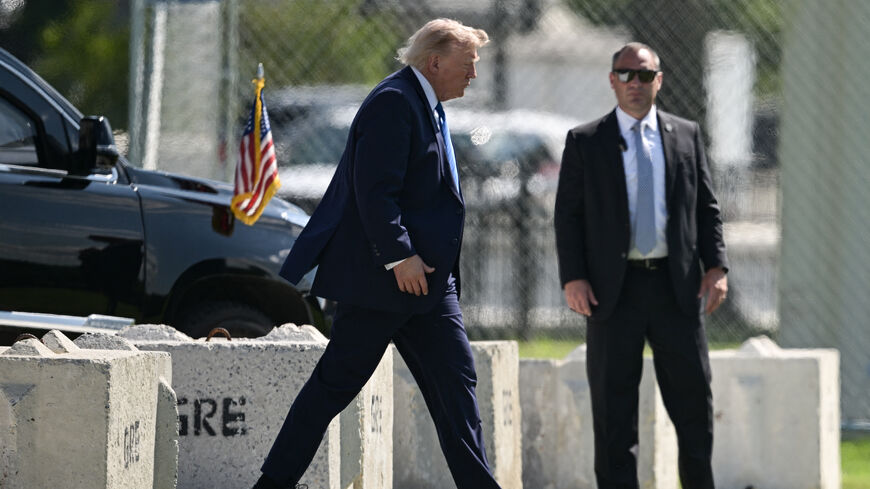 US President Donald Trump walks to board Marine One on the Ellipse near the White House in Washington, DC, on July 31, 2026. President Trump is traveling to Camp David in Maryland to hold a cabinet meeting and later to Bedminster, New Jersey to spend the weekend at his golf club. (Photo by Oliver Contreras / AFP via Getty Images)