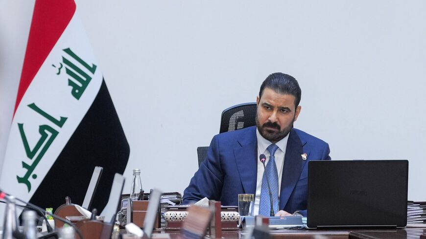 Iraqi Prime Minister Ali al-Zaidi at a Council of Ministers meeting in Baghdad on July 11, 2026.