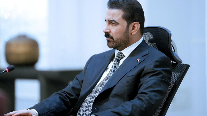 Iraqi Prime Minister and the Commander-in-Chief of the Armed Forces, Ali Faleh Al-Zaidi chairs the Ministerial Council for National Security for an emergency meeting, to discuss the latest security developments and the attack carried out by the United States and Saudi Arabian air forces, Baghdad, Iraq, July 29, 2026. Media Office of the Prime Minister/Handout via REUTERS    THIS IMAGE HAS BEEN SUPPLIED BY A THIRD PARTY