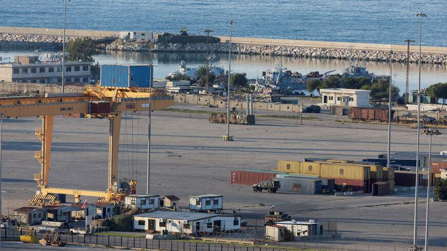 FILE PHOTO: A general view of the Russian Navy facility in Syria's coastal Tartous, Syria, December 14, 2024. REUTERS/Umit Bektas/File Photo