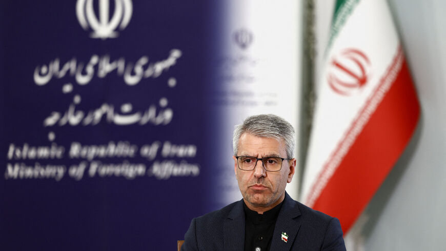 Iran's Foreign Ministry spokesman Esmaeil Baghaei attends an interview, amid the U.S.-Israeli conflict with Iran, in Tehran, Iran, April 5, 2026. Majid Asgaripour/WANA (West Asia News Agency) via REUTERS