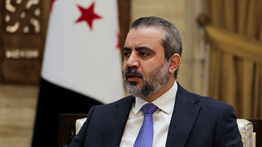 Syrian Foreign Minister Asaad al-Shaibani, speaks during an interview with Reuters in Damascus, Syria, August 22, 2026. REUTERS/Khalil Ashawi