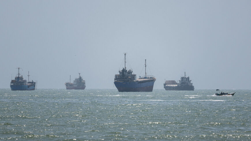 Vessels in the Strait of Hormuz are visible near the beach of Bandar Abbas, Iran, August 26, 2026. Majid Asgaripour/WANA (West Asia News Agency) via REUTERS