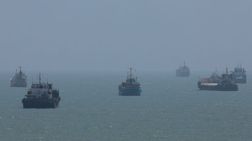 Vessels in the Strait of Hormuz are visible near the beach of Bandar Abbas, Iran, August 26, 2026. Majid Asgaripour/WANA (West Asia News Agency) via REUTERS/File Photo