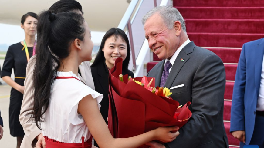  King of the Hashemite Kingdom of Jordan Abdullah II ibn Al Hussein arrives in Beijing, capital of China, Aug. 20, 2026. King of the Hashemite Kingdom of Jordan Abdullah II ibn Al Hussein arrived in Beijing Thursday during a state visit to China from Aug. 18 to 24. (Xinhua/Chen Yehua)