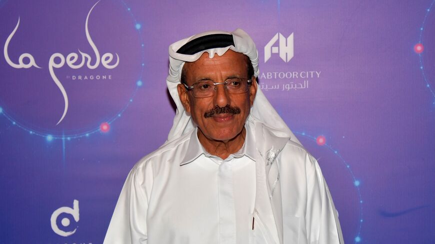 A picture take on Sept. 13, 2017, shows Khalaf Ahmad Al Habtoor, chairman of the Al Habtoor Group, attending the World Premiere of La Perle in Dubai. 
