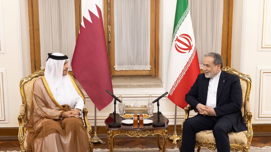 Abbas Araghchi and Sheikh Mohammed al-Thani 