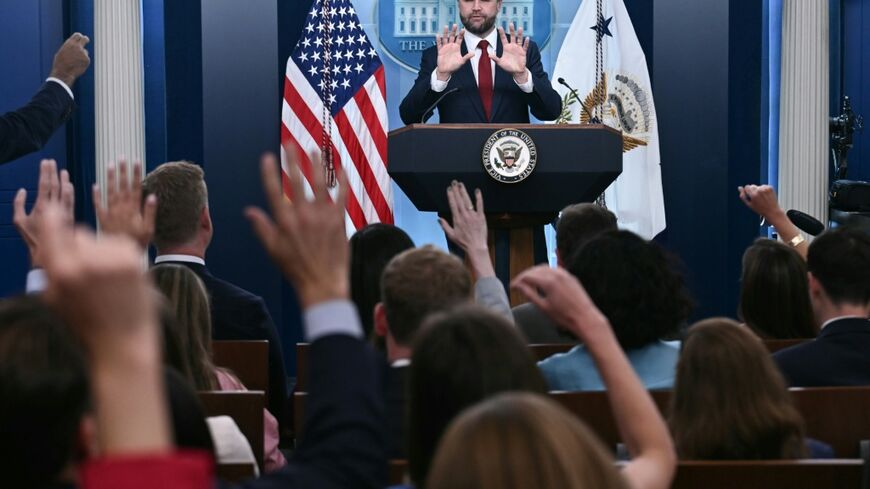 US Vice President JD Vance did a briefing for reporters, after Press Secretary Karoline Leavitt's departure