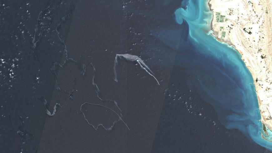 Copernicus images indicated possible oil slicks after US strikes on tankers in the Strait of Hormuz