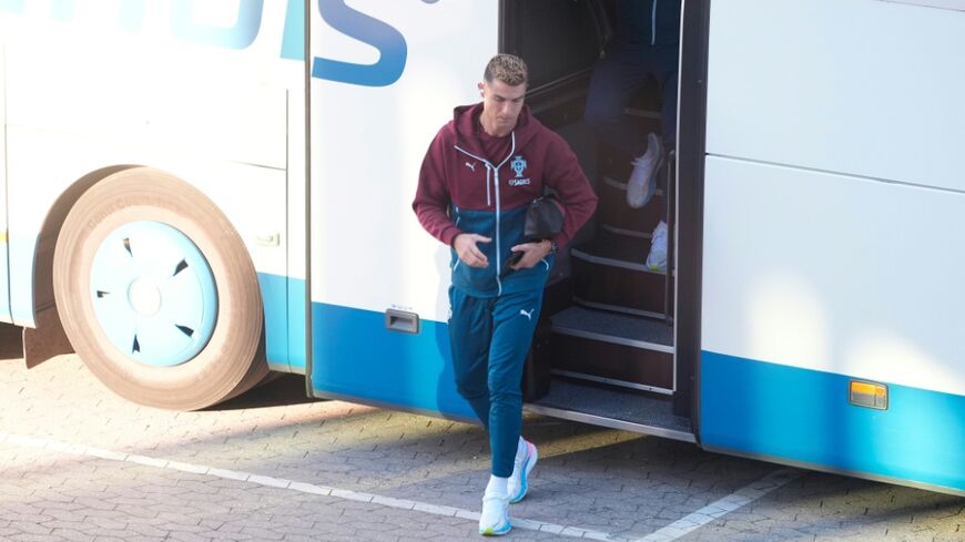 Cristiano Ronaldo was seen at Parken stadium in Copenhagen