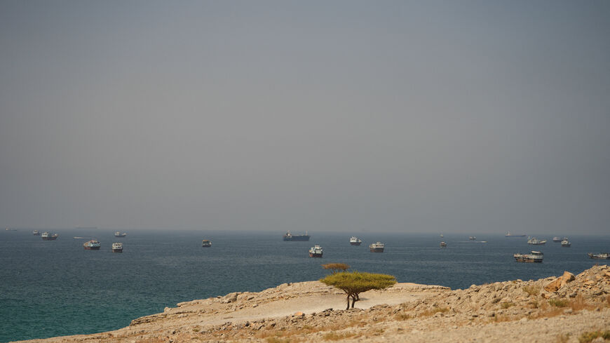 Vessels at the Strait of Hormuz, as seen from Musandam, Oman, September 6, 2026. REUTERS/Stringer