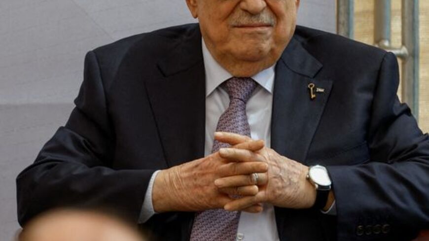 FILE PHOTO: Palestinian President Mahmoud Abbas attends a ceremony in Ramallah
