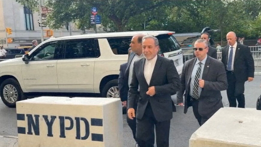 Iranian Foreign Minister Abbas Araqchi arrives for the 81st United Nations General Assembly