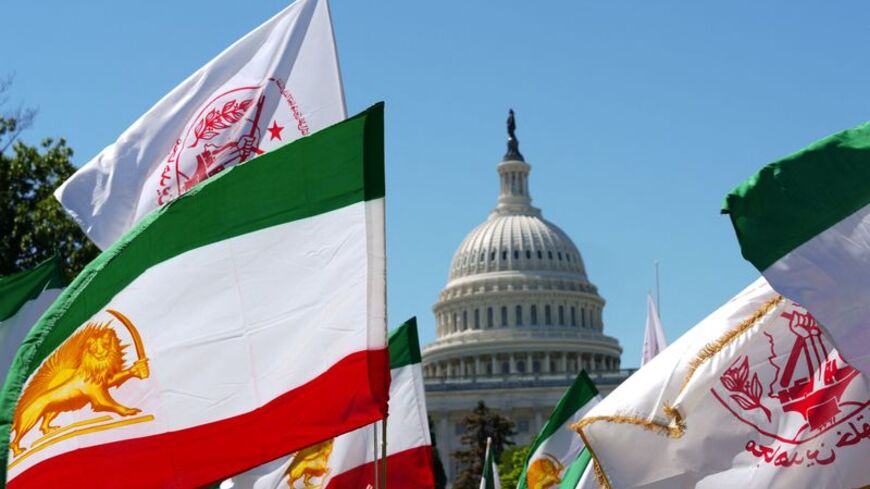 Demonstrators rally in support of Iran, in Washington, D.C.