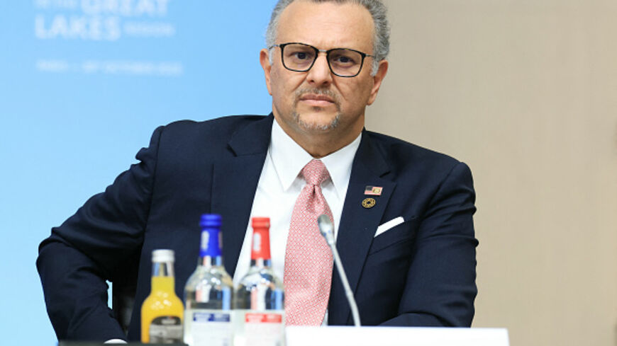 US Department of State's senior advisor to the President for Arab and African Affairs Massad Fares Boulos attends a conference for the support of peace and prosperity in the Great Lakes region, in Paris, on October 30, 2025. The international community gathered in Paris on October 30, 2025 to raise awareness about the dire humanitarian situation in the Great Lakes region, aiming to raise hundreds of millions of euros despite a drastic decrease in international aid, particularly from the United States. (Phot
