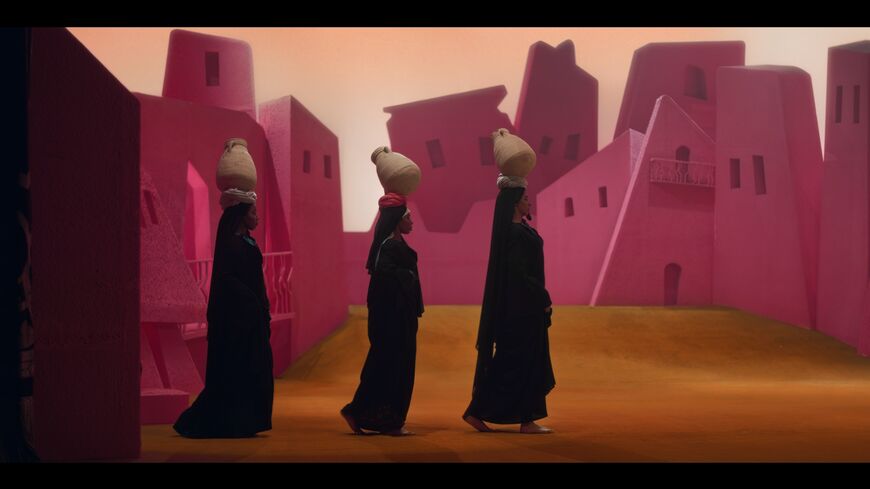 A still from Wael Shawky’s “Drama 1882” (2024). (Photo courtesy of Mathaf)