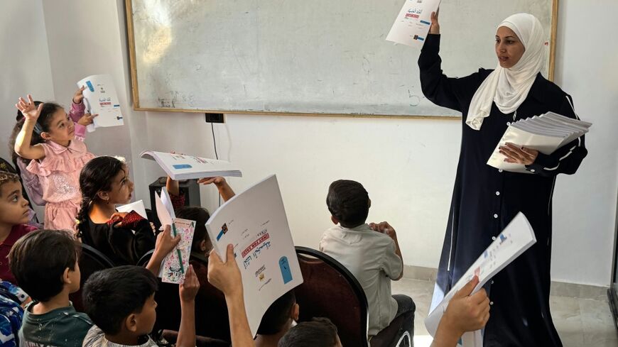Many Palestinian children displaced to Egypt struggle to find education