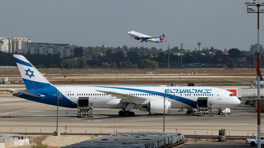 An airplane of Israeli flag carrier El Al on the tarmac at Ben Gurion Airport near Tel Aviv on October 2, 2026