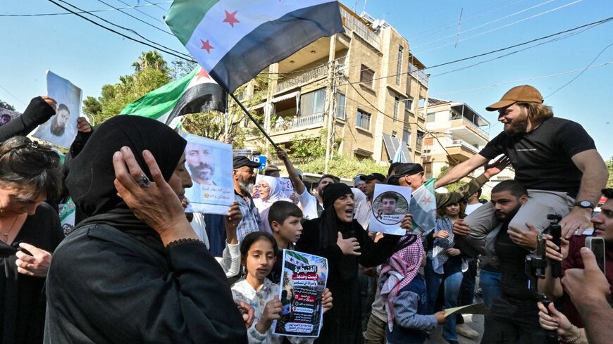 Hundreds rallied across Syria on Friday condemning Israeli incursions in the country's south including one this week that killed a man with a disability, AFP correspondents and state media reported