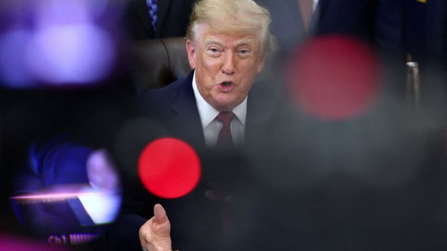 US President Trump makes an announcement at the White House in Washington, D.C.