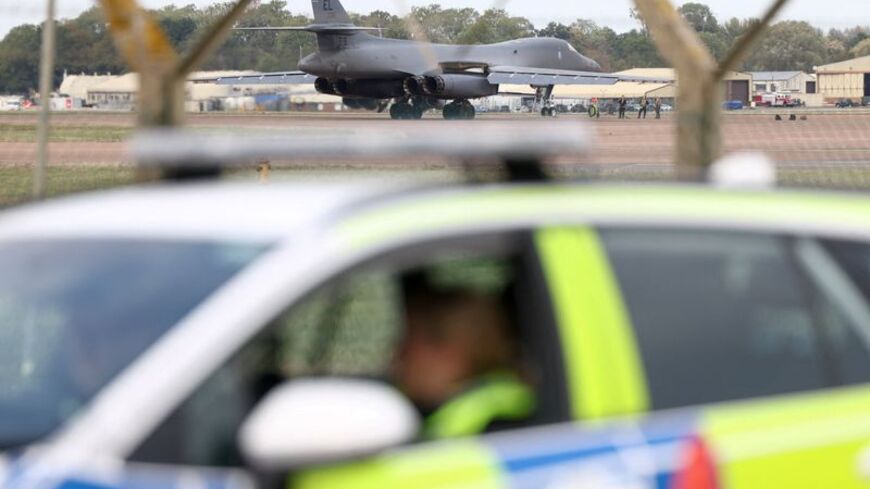 RAF Fairford airbase after a major incident, in Fairford