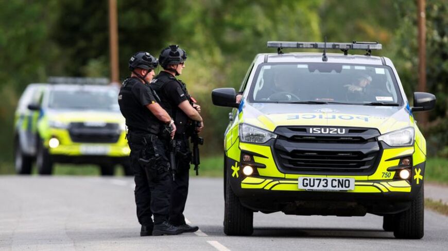 Men arrested on suspicion of offences under the Explosives Act, in Fairford