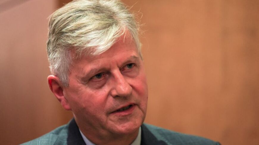 United Nations Under-Secretary-General for Peace Operations Jean-Pierre Lacroix speaks during an interview with Reuters in Beirut