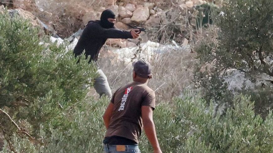 Israeli settlers and Palestinians harvesting olives clash in Abu Falah