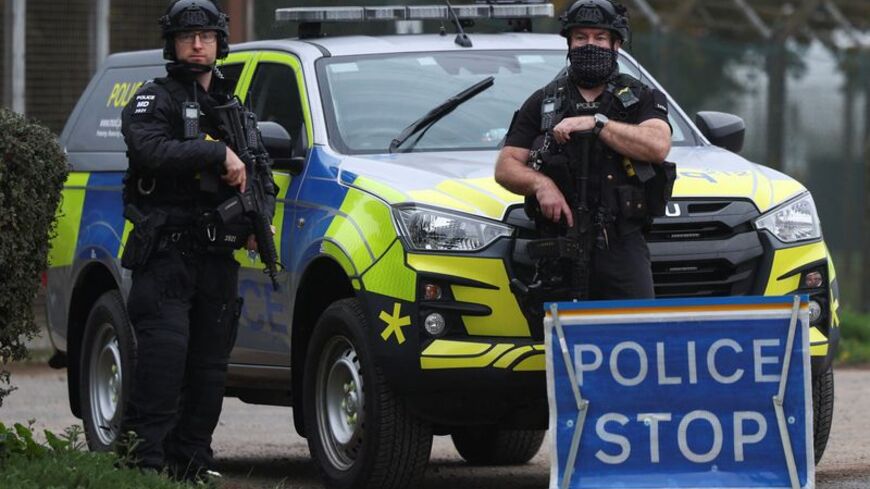 RAF Fairford airbase after a major incident, in Fairford