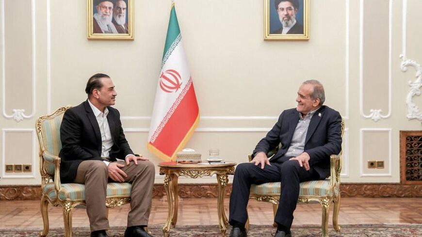 Iranian President Masoud Pezeshkian meets with chief of Defence Forces of Pakistan, Field Marshal Asim Munir, in Tehran