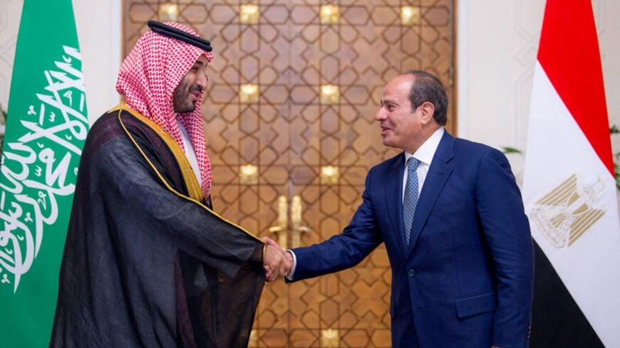 FILE PHOTO: Egyptian President Abdel Fattah al-Sisi meets Saudi Crown Prince Mohammed bin Salman in Cairo