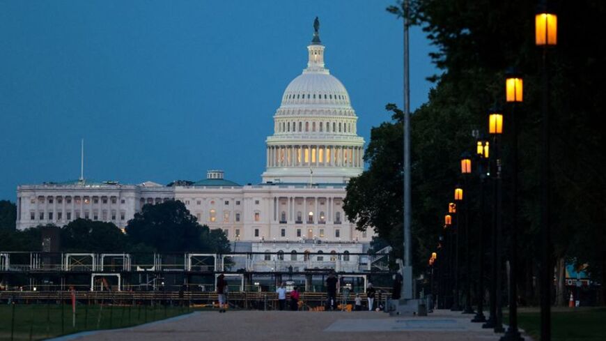 FILE PHOTO: U.S. Capitol at blue hour in Washington