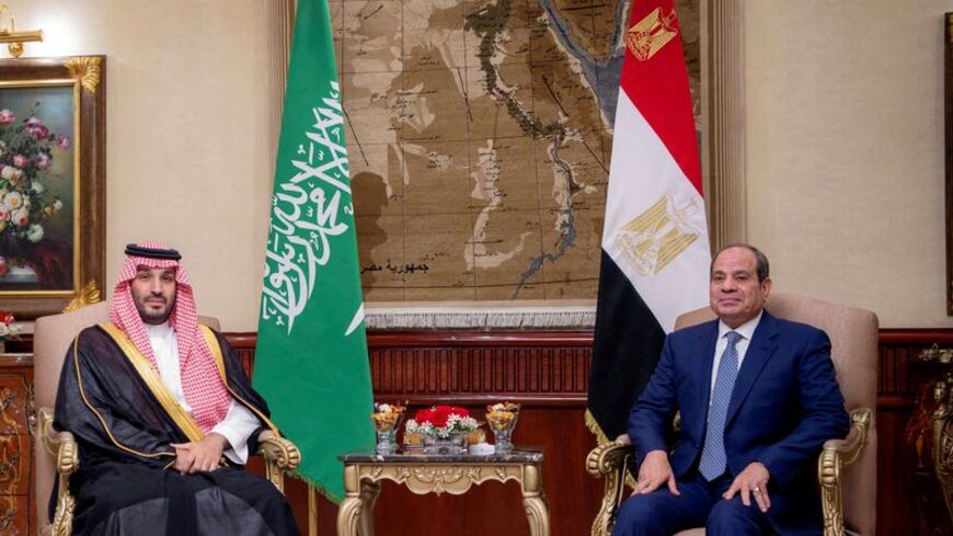 FILE PHOTO: Egyptian President Abdel Fattah al-Sisi meets Saudi Crown Prince Mohammed bin Salman in Cairo
