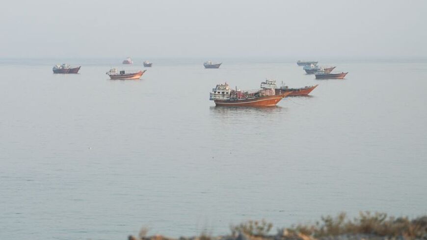 Vessels at the Strait of Hormuz, as seen from Musandam